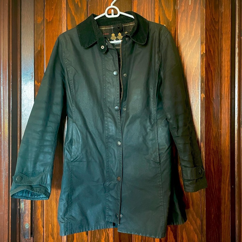 Barbour BEADNELL Wax Jacket in Tartan Waxed Green